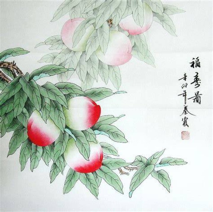 What does peach symbolize in Chinese?